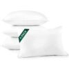 DOWNLITE 4-Pack Set of Hotel Style Hypoallergenic Down Alternative Bed Pillows – Standard/Queen Jumbo Size, 20” x 28” – Soft/Medium Density, for Stomach & Back Sleepers – Machine Washable - Image 3