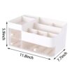 Cq acrylic Makeup Organizer And Storage White Skin Care Cosmetic Display Case With 3 Clear Drawers Make up Stands For Jewelry Hair Accessories Lipstick Lotions Beauty Skincare Product Organizing - Image 7