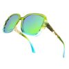 LECKIRUT Oversized Sunglasses for Women Polarized UV Protection Classic Fashion Ladies Green Frame Green Lens - Image 6