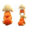 Jecikelon Winter Dog Hoodie Sweatshirts with Pockets Warm Dog Clothes for Small Dogs Chihuahua Coat Clothing Puppy Cat Custume (X-Small, Orange) - Image 2