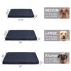 Hero Dog Large Dog Bed for Dogs, 39" Orthopedic Dog Bed for Rest with Removable Washable Cover - Soft Flannel Top Pet Beds with Anti Slip Bottom, Dark Grey, 39"x33.5"x2" - Image 4