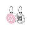 Pet Dwelling Premium QR Code Pet ID Tags - Dog Tags and Cat Tags, Connect to Online Pet Profile, Receive Instant Scanned Tag Location Email Alert(Pink Paw) - Image 2