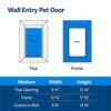 PetSafe NEVER RUST Wall Entry Pet Door - Telescoping Frame - Insulates Better than Metal Doors, Energy Efficient Cat & Dog Door - Interior & Exterior Walls, Weatherproof, Easy to Install & Clean - M - Image 6