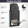 HARDLIGHT Weatherproof Dog Door with Sliding Lock Panel, Tunnel Adjustable, Double Flap Dog Door and Cat Door, Strong and Durable, for Medium, Large, and X-Large Dogs - Image 3