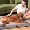 Lazy Lush Bolster Dog Bed for Extra Large Dogs, Memory Foam Orthopedic L-Shape Dog beds with Removable Washable Cover, Cozy Plush Dog Sofa, pet Bed with Waterproof Lining and Nonskid Bottom - Image 4