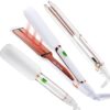 Professional Hair Straightener and Curler by JONIK BEAUTY AND FASHION. Infrared Technology, Ceramic Tourmaline-Coated Plates Flat Iron. White Glossy Finish! - Image 5