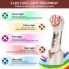 High Frequency Facial Machine, 5 in 1 Facial Massager Microcurrent Recharable Facial Frequency Wand - Image 5