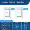 PetSafe NEVER RUST Wall Entry Pet Door - Telescoping Frame - Insulates Better than Metal Doors, Energy Efficient Cat & Dog Door - Interior & Exterior Walls, Weatherproof, Easy to Install & Clean - M - Image 2