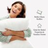 DOWNLITE 4-Pack Set of Hotel Style Hypoallergenic Down Alternative Bed Pillows – Standard/Queen Jumbo Size, 20” x 28” – Soft/Medium Density, for Stomach & Back Sleepers – Machine Washable - Image 5