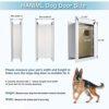 HANIML Extra Large Dog Door for Exterior Walls Heavy Duty Aluminum Doggy Door with Telescoping Tunnel Energy Efficient Double Flaps Pet Door for Medium Large Doggies Weatherproof & Security - Image 9