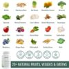 SUBSTANCE. - Nature's Sustenance Daily Greens, Fruits & Veggies Supplement - Superfood Vitamin Capsules - Enhance Energy, Mental Clarity, & Overall Wellness - US Made, Vegan-Friendly - 30 Servings. - Image 6