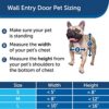 PetSafe NEVER RUST Wall Entry Pet Door - Telescoping Frame - Insulates Better than Metal Doors, Energy Efficient Cat & Dog Door - Interior & Exterior Walls, Weatherproof, Easy to Install & Clean - M - Image 3