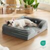 Bedsure Orthopedic Bed for Medium Dogs - Waterproof Dog Sofa Bed Medium, Supportive Foam Pet Couch with Removable Washable Cover, Waterproof Lining and Nonskid Bottom, Grey - Image 3