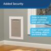 PetSafe NEVER RUST Wall Entry Pet Door - Telescoping Frame - Insulates Better than Metal Doors, Energy Efficient Cat & Dog Door - Interior & Exterior Walls, Weatherproof, Easy to Install & Clean - M - Image 4