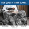 Everlasting Comfort Luxury Plush Blanket - Cozy, Soft, Fuzzy Faux Fur Throw Blanket for Couch - Ideal Comfy Minky Blanket for Adults for Cold Nights (Gray) - Image 7