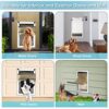 HANIML Extra Large Dog Door for Exterior Walls Heavy Duty Aluminum Doggy Door with Telescoping Tunnel Energy Efficient Double Flaps Pet Door for Medium Large Doggies Weatherproof & Security - Image 5