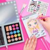 Fashion Angels Laptop Beauty Pallete - Make-up Artist Superset - Led Laptop Makeup Pallete for Girls with Spiral bound Sketch Pad - Practice Makeup Looks - Child Safe Makeup - Ages 8+ - Image 7