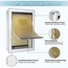 HANIML Extra Large Dog Door for Exterior Walls Heavy Duty Aluminum Doggy Door with Telescoping Tunnel Energy Efficient Double Flaps Pet Door for Medium Large Doggies Weatherproof & Security - Image 8