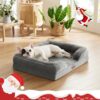 Bedsure Orthopedic Bed for Medium Dogs - Waterproof Dog Sofa Bed Medium, Supportive Foam Pet Couch with Removable Washable Cover, Waterproof Lining and Nonskid Bottom, Grey - Image 7