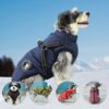 Gyuzh Dog Coat with Harness Winter Dog Coat Fleece Dog Jacket Waterproof Dog Coat Zipper Dog Jacket Puppy Coat Small Dog Clothes Dog Coat with Reflective Harness for Smal Medium Large Dogs - Image 5