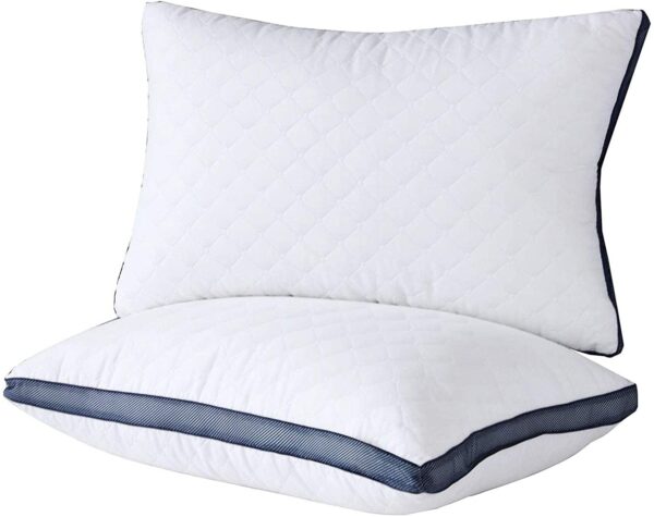 Meoflaw Pillows for Sleeping (2-Pack), Luxury Hotel Pillows Queen Size Set of 2,Bed Pillows for Side and Back Sleeper (Queen)