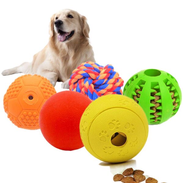 Volacopets 5 Different Functions Interactive Dog Toys, Puzzle Toys, Dog Balls for Medium Large Dogs, Food Treat Dispensing Dog Toys