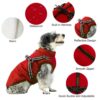 Gyuzh Dog Coat with Harness Winter Dog Coat Fleece Dog Jacket Waterproof Dog Coat Zipper Dog Jacket Puppy Coat Small Dog Clothes Dog Coat with Reflective Harness for Smal Medium Large Dogs - Image 6