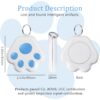 Portable Bluetooth Intelligent Anti-Lost Device,Mini Dog GPS Tracking Device, for Pets Kids Key Chain Wallet Luggage Anti-Lost Tag Alarm Reminder(Blue) - Image 7