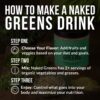 NAKED nutrition Super Greens Powder Organic Greens Supplement - Only 10 Premium Ingredients - Vegan, Non-GMO, Prebiotic and Probiotic - 35 Servings - Image 2