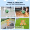 BARHOMO Dog Balls,The 3rd Generation Interactive Toys for Puppy/Small/Medium/Large Dogs,Improved Dog Rolling Effect Tennis Ball with Strap, Tough Motion Activated Automatic Moving Dog Ball Toys - Image 4