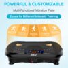 AXV Vibration Plate Exercise Machine Whole Body Workout Vibrate Fitness Platform Lymphatic Drainage Machine for Weight Loss Shaping Toning Wellness Home Gyms Workout - Image 8