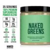 NAKED nutrition Super Greens Powder Organic Greens Supplement - Only 10 Premium Ingredients - Vegan, Non-GMO, Prebiotic and Probiotic - 35 Servings - Image 6