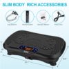 AXV Vibration Plate Exercise Machine Whole Body Workout Vibrate Fitness Platform Lymphatic Drainage Machine for Weight Loss Shaping Toning Wellness Home Gyms Workout - Image 5