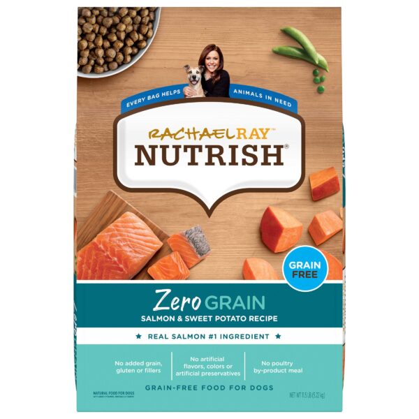 Rachael Ray Nutrish Zero Grain Dry Dog Food, Salmon & Sweet Potato Recipe, 11.5 Pound Bag